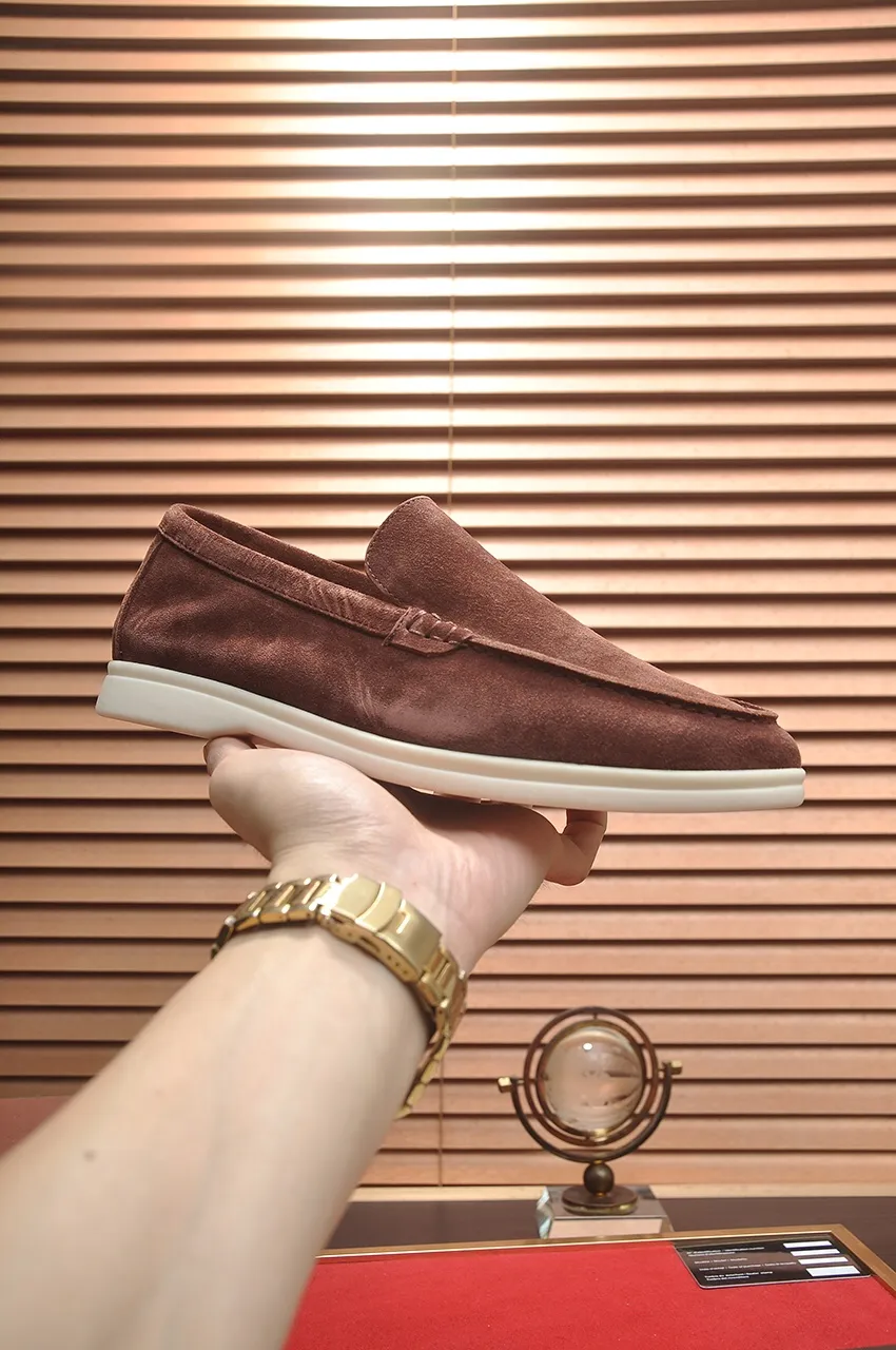 Men's shoes 💰400💶[𝐥𝐨𝐫𝐨 𝐏𝐢𝐚𝐧𝐚] [Couple model] High-end quality, affordable price, LP classic loafers, Italian treasure brand, the only brand that can match Hermès! Only after wearing it do we know that we can’t live up to our feet. Women’s code: 35-40 (customized sizes 34, 41, 42 are non-returnable) Men’s code: 38-44 (customized 45, 46, 47, 48 are non-refundable) Fabric: Customized imported cashmere Lining: Customized imported fetal cowhide Foot: Imported benzene-dyed calfskin Outsole: Exclusive original glass rubber outsole